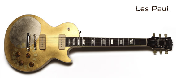 LES PAUL GOLD TOP - Gold and silver plated by Jindrich Zeithamel